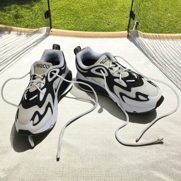Nike Shoes - Nike Air Max 200 White Anthracite Black Low Top Lace-Up Sneaker, Size 8.5